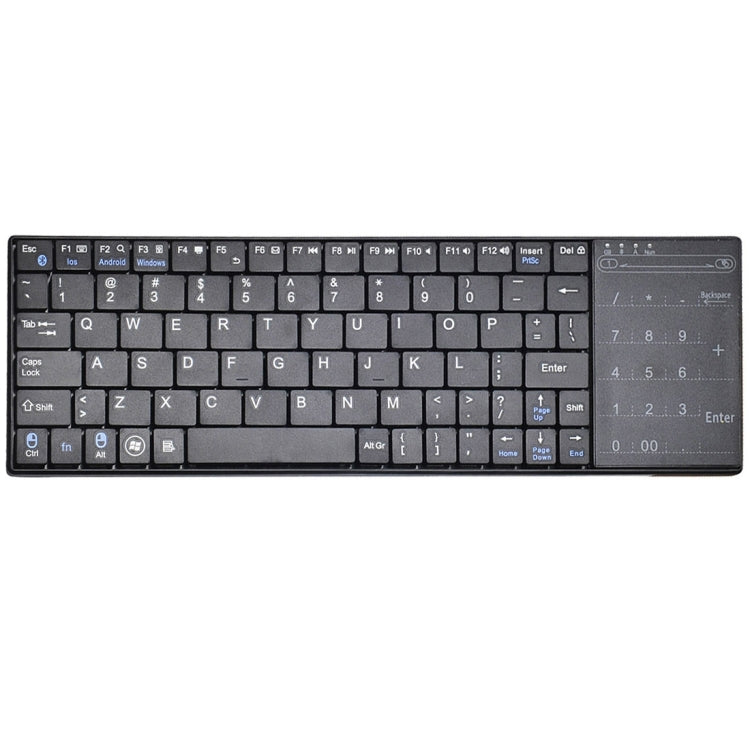 K-07 Tastiera touch Bluetooth ricaricabile wireless ABS, K-07 K-07 Tastiera touch Bluetooth ricaricabile wireless ABS, K-07